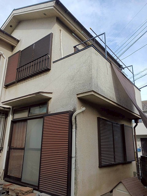 外壁の状態確認